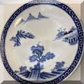 P29. Large blue and white Imari charger. About 18"w 